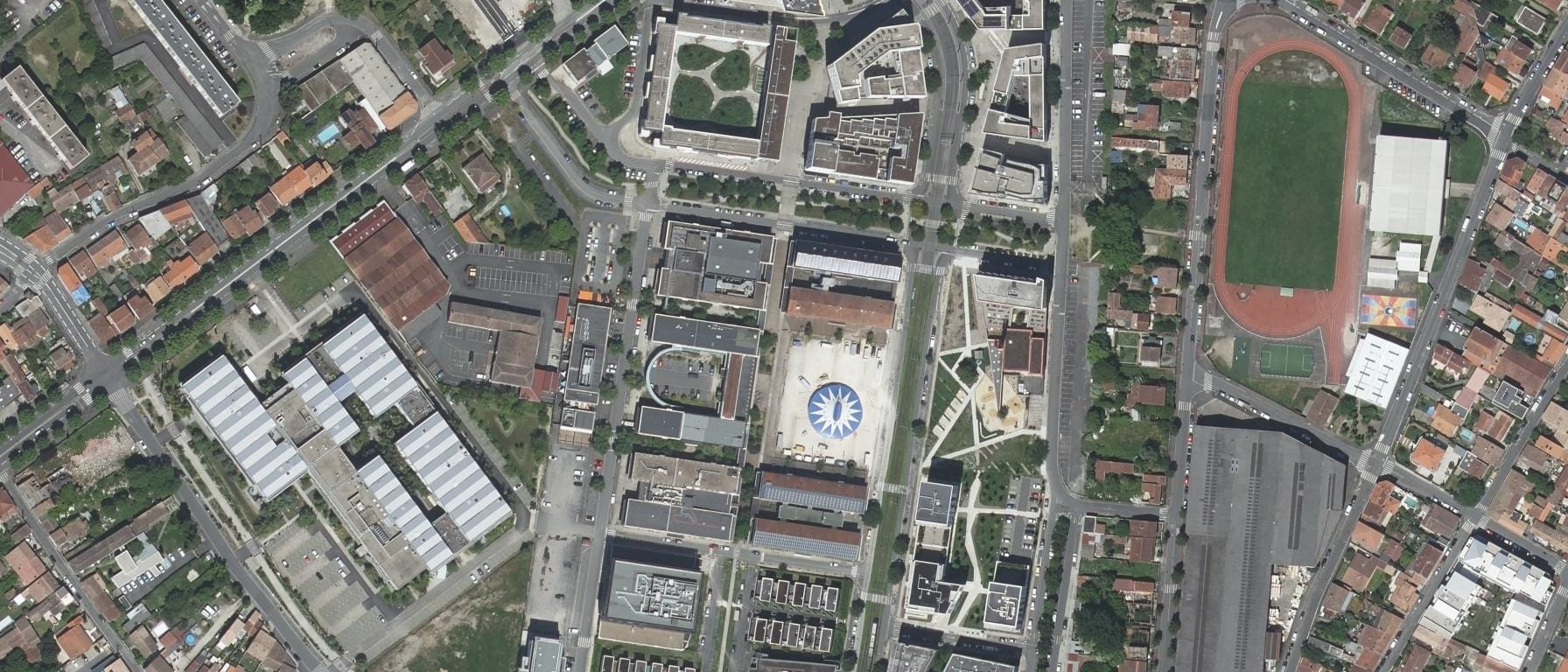 Vue aérienne de Lycée St Vincent De Paul