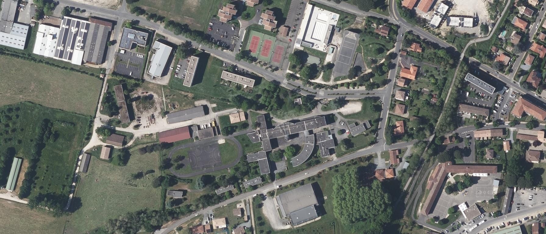 Vue aérienne de Lycée Agricole et Forestier de Bazas