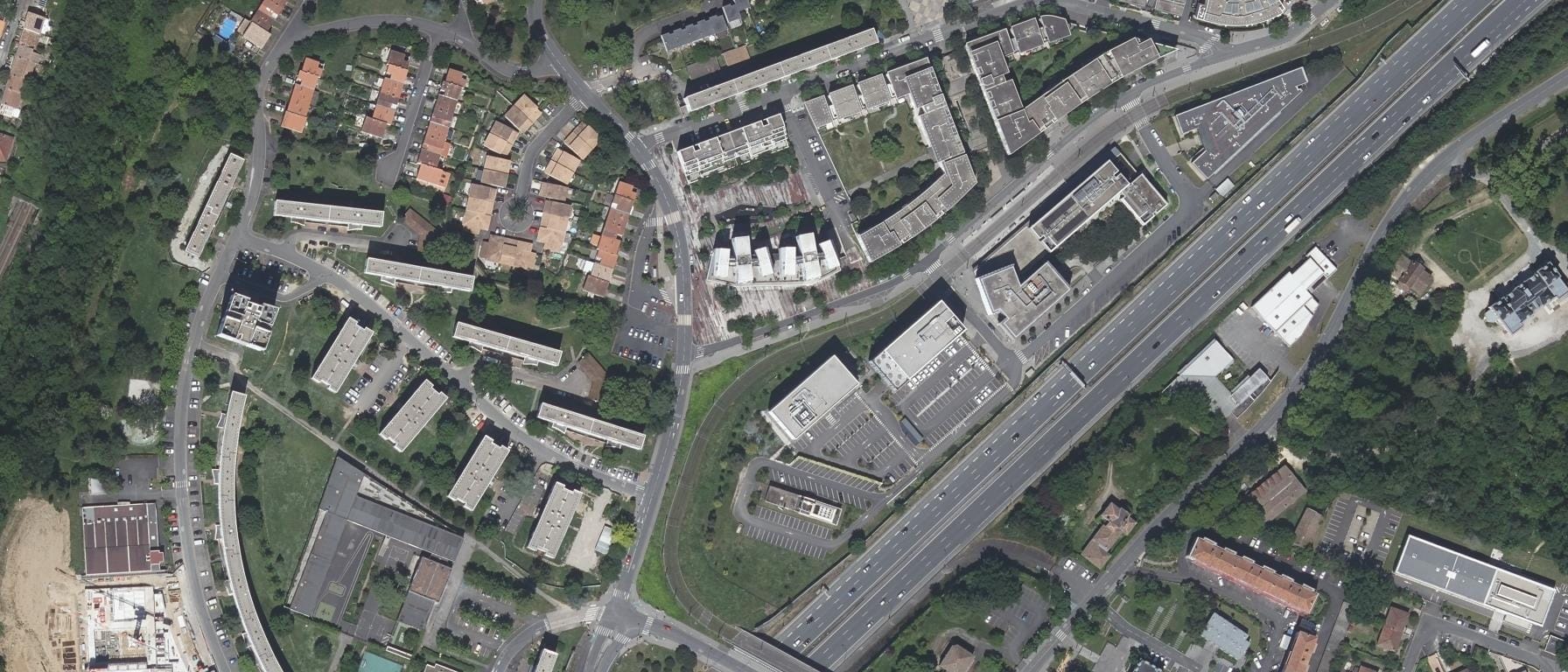 Vue aérienne de CFA Hygie Formations Pharmacie d'Aquitaine - Université de Bordeaux - Bordeaux Métropole