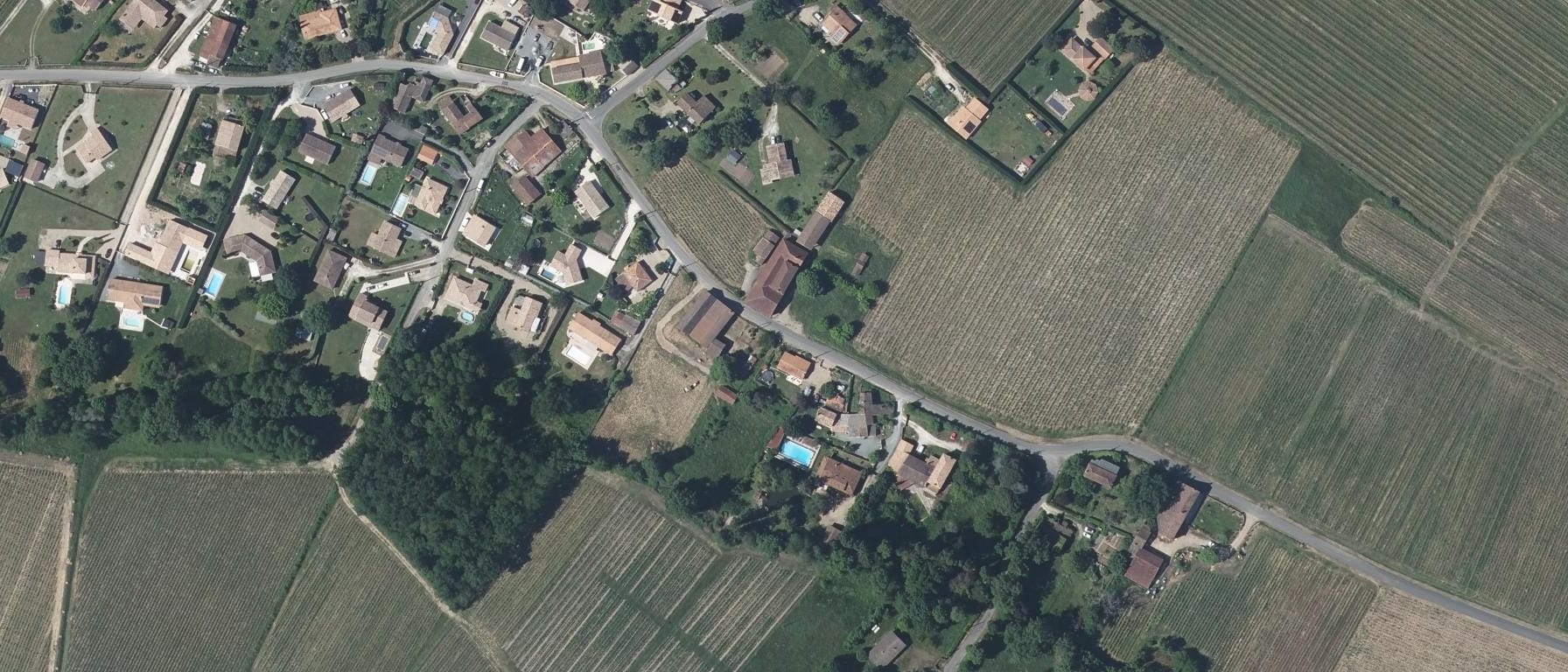 Vue aérienne de Lycée agricole de Libourne Montagne
