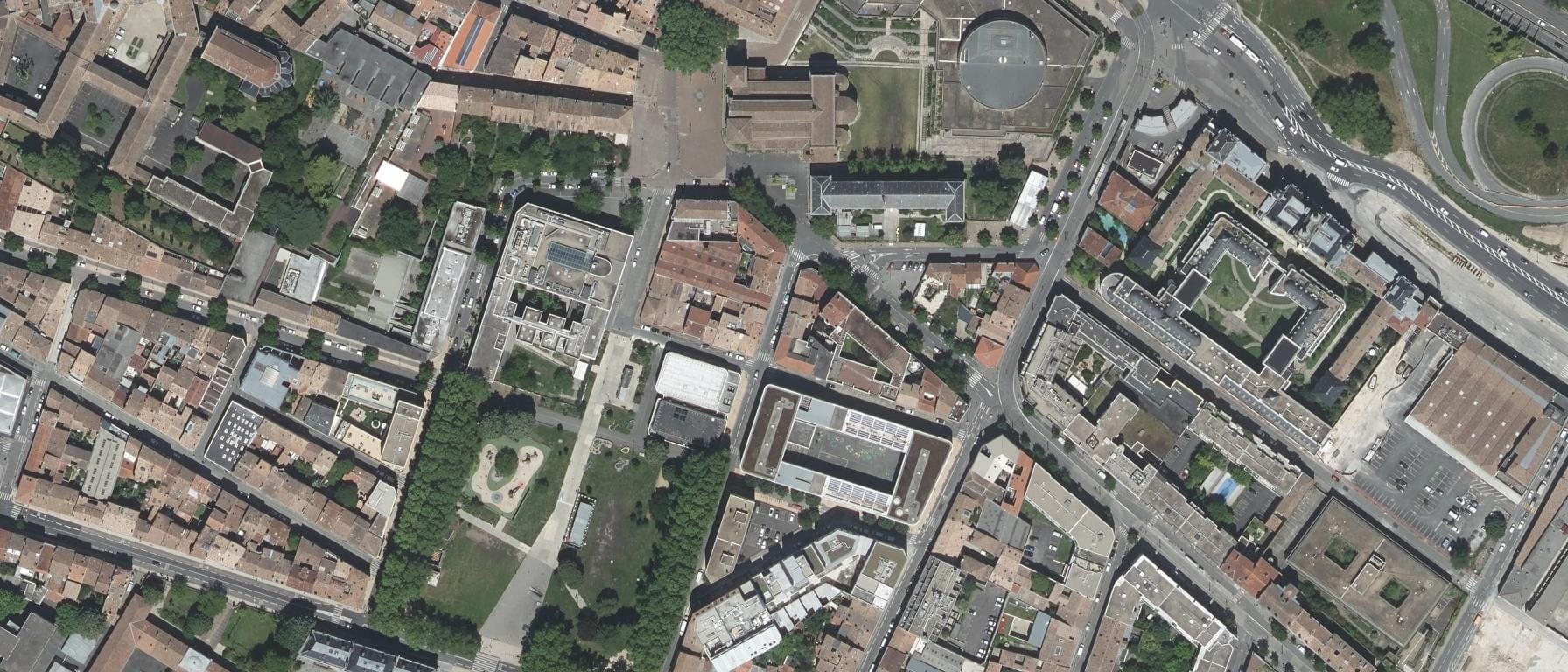 Vue aérienne de Ecole supérieure des Beaux-Arts de Bordeaux