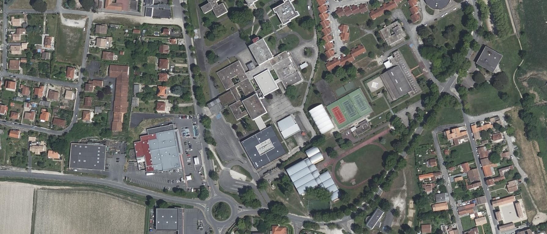 Vue aérienne de Lycée Odilon Redon
