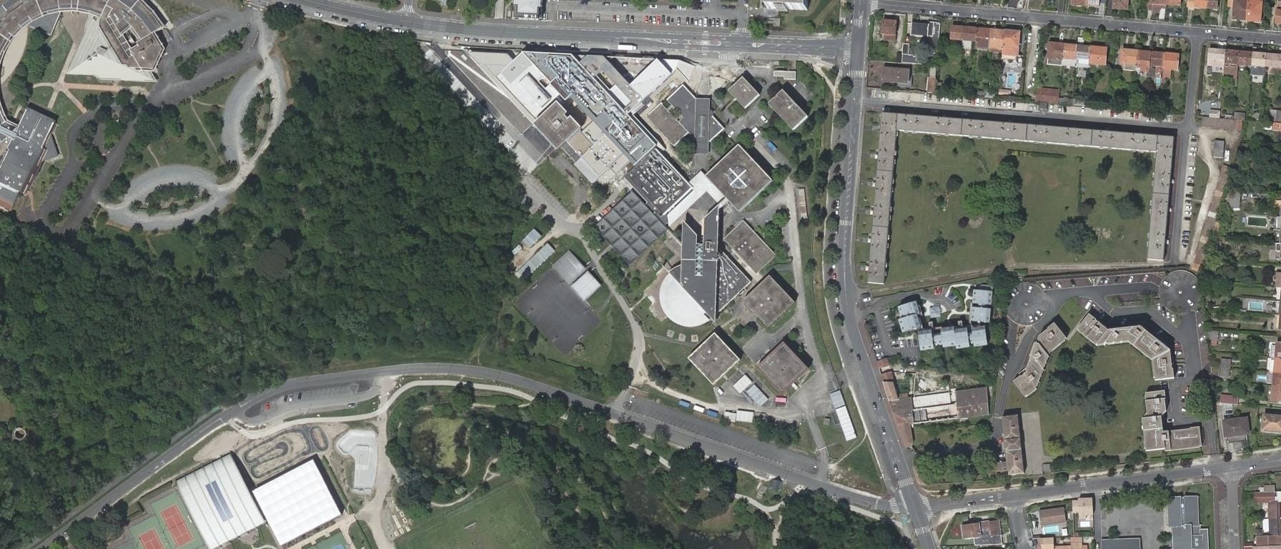 Vue aérienne de Lycée Hotel.Tourisme Gascogne