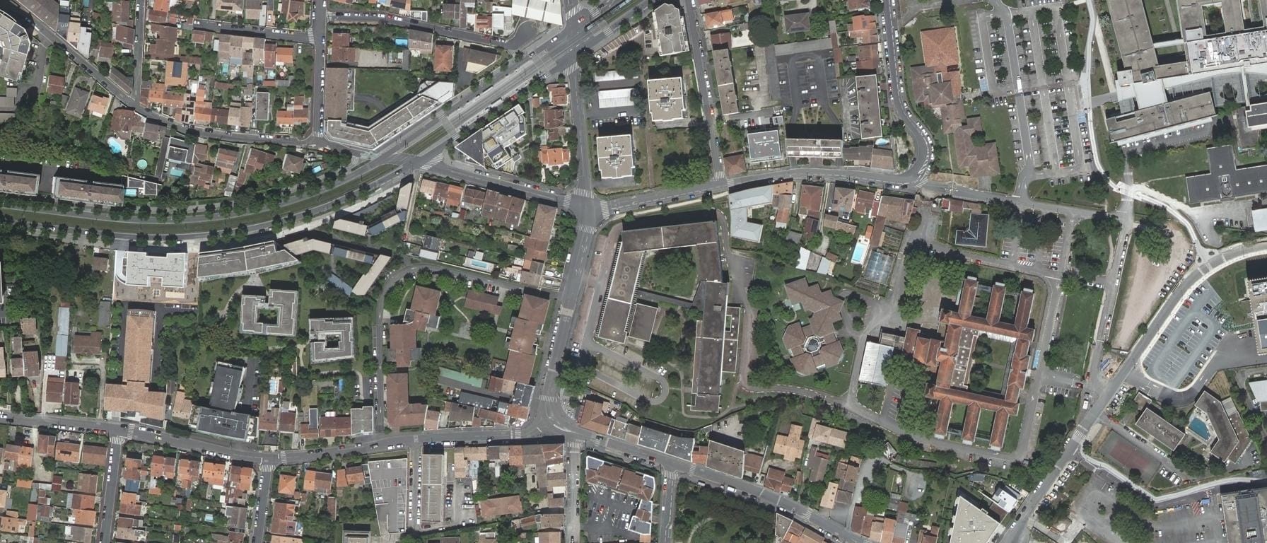 Vue aérienne de Institut de Formation en Pédicurie Podologie CHU BORDEAUX