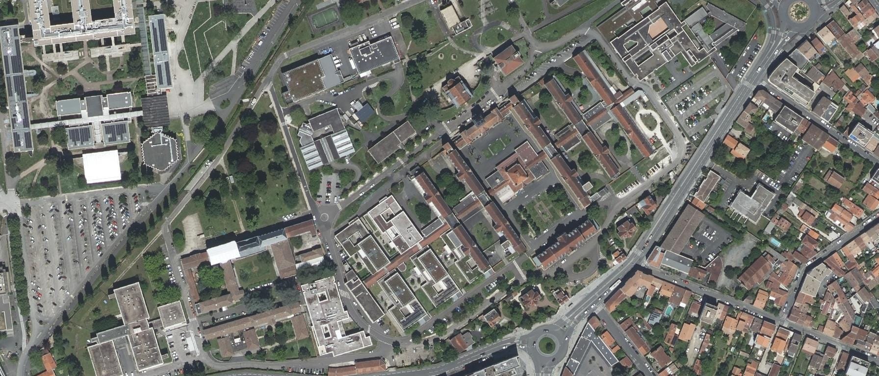 Vue aérienne de IFSI CH Charles Perrens