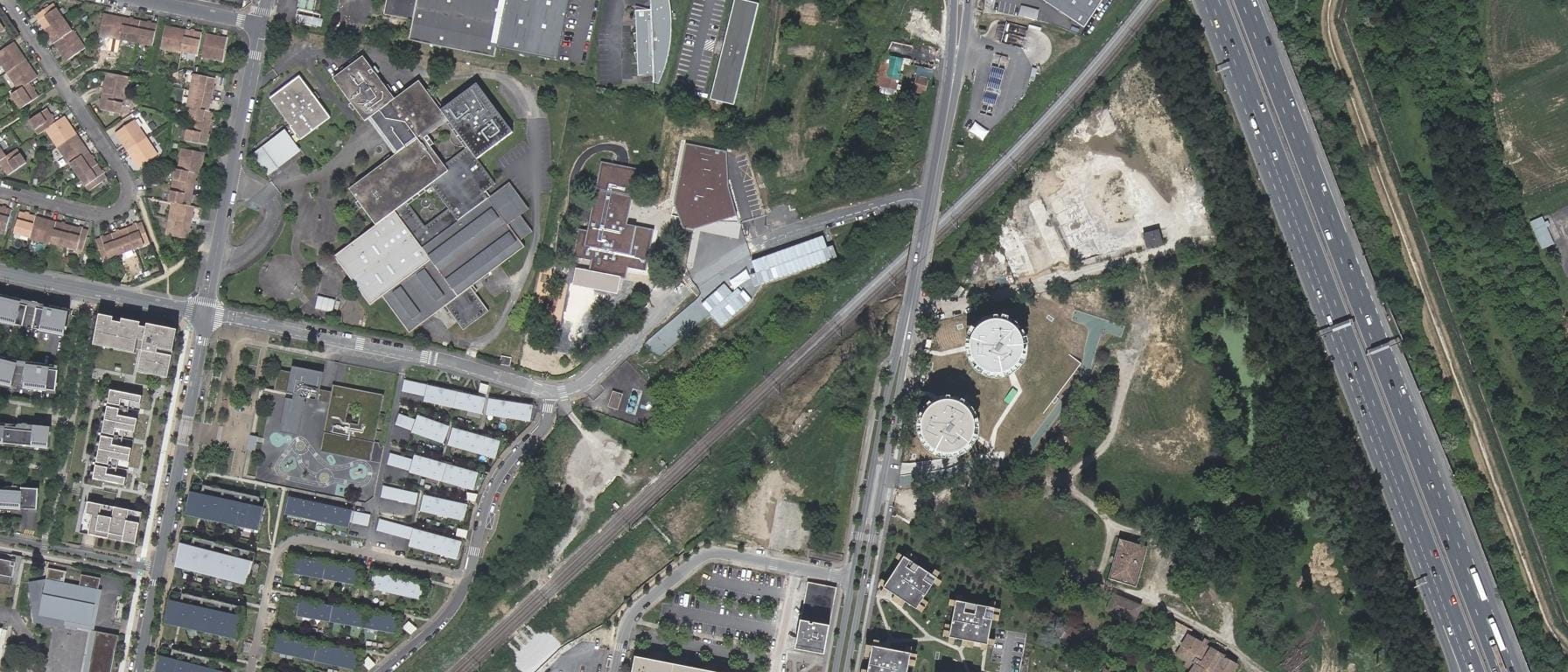Vue aérienne de Lycée des métiers Jacques Brel
