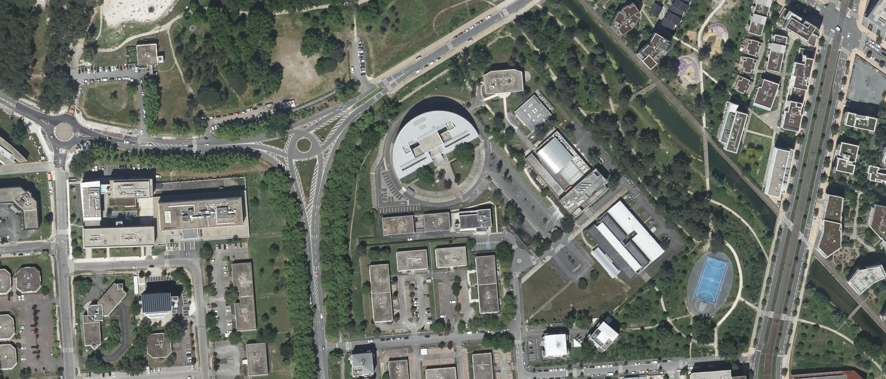 Vue aérienne de CFA Campus du Lac - Campus de Bordeaux.