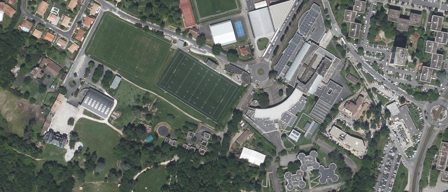 Vue aérienne de Lycée Les Iris