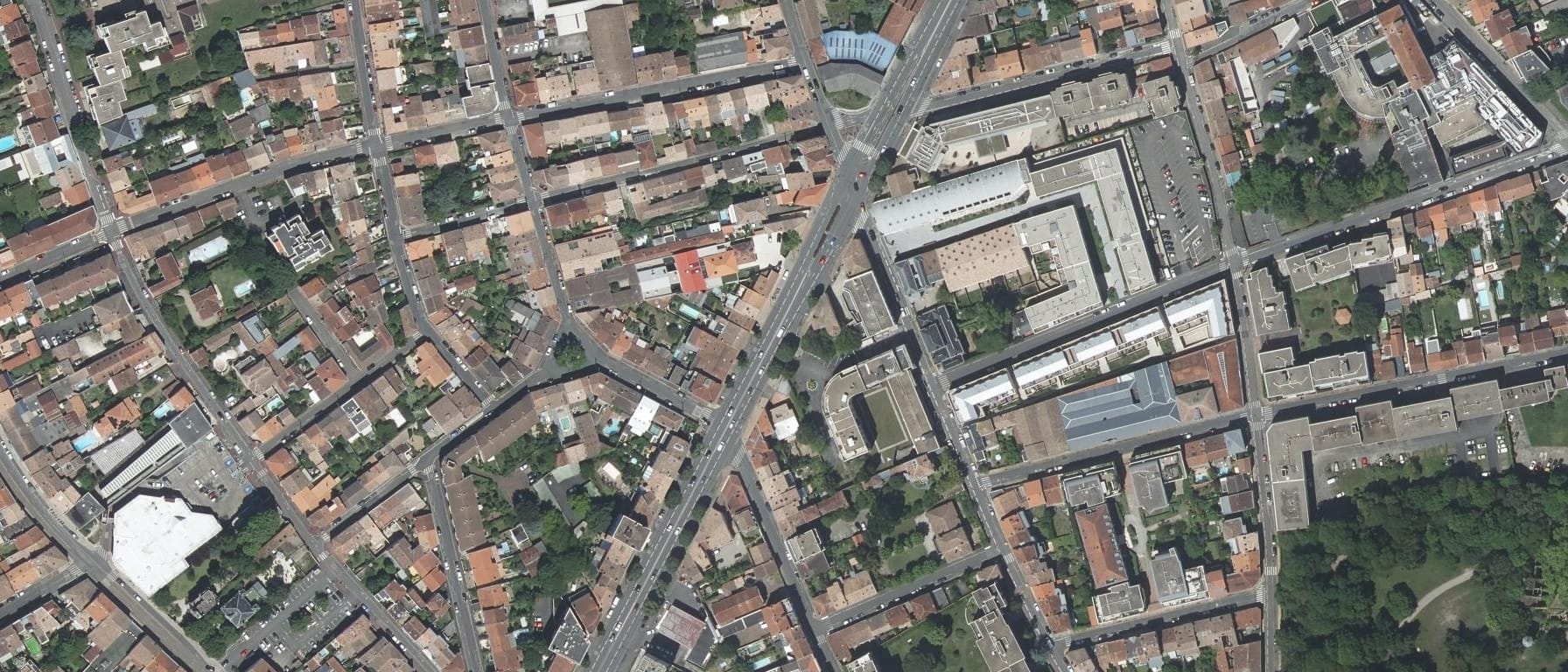 Vue aérienne de EBBS BUSINESS SCHOOL (Le Bouscat - 33)