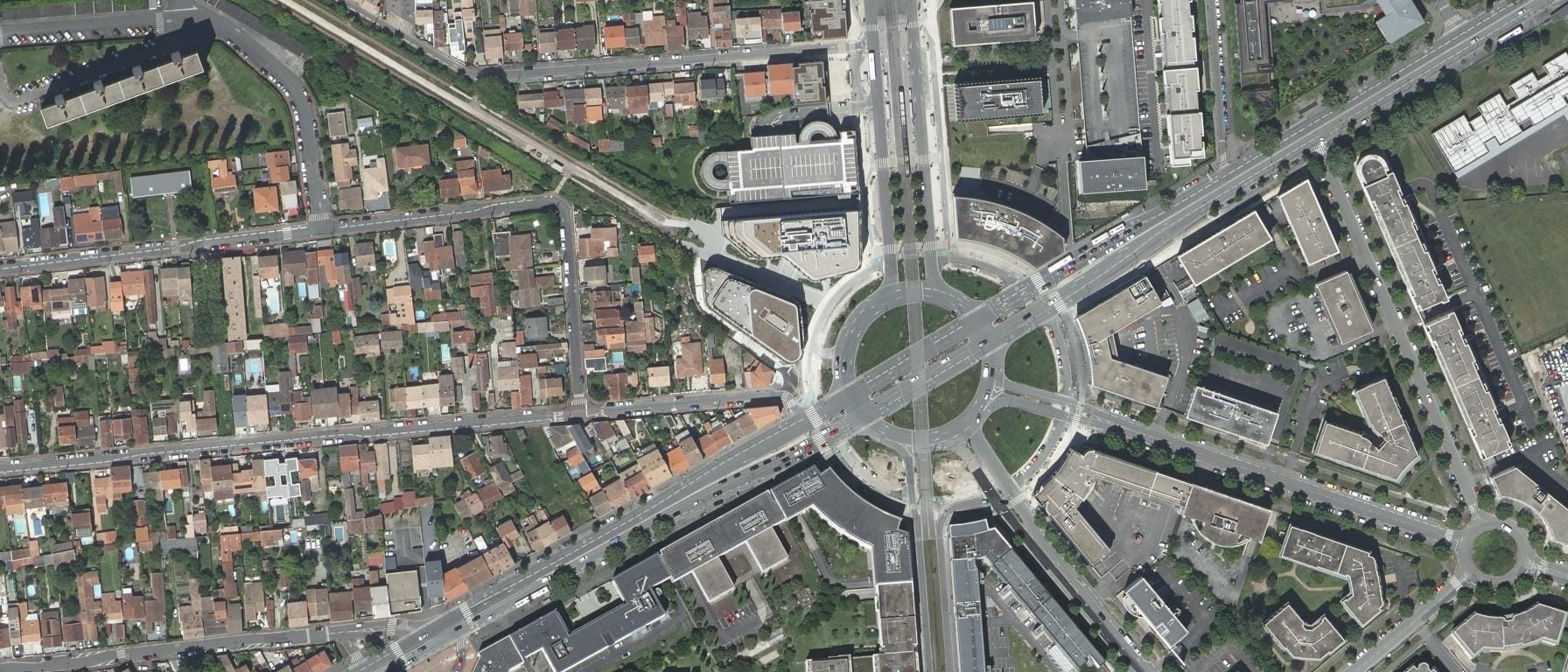 Vue aérienne de Bordeaux YNOV campus (Le Bouscat - 33)