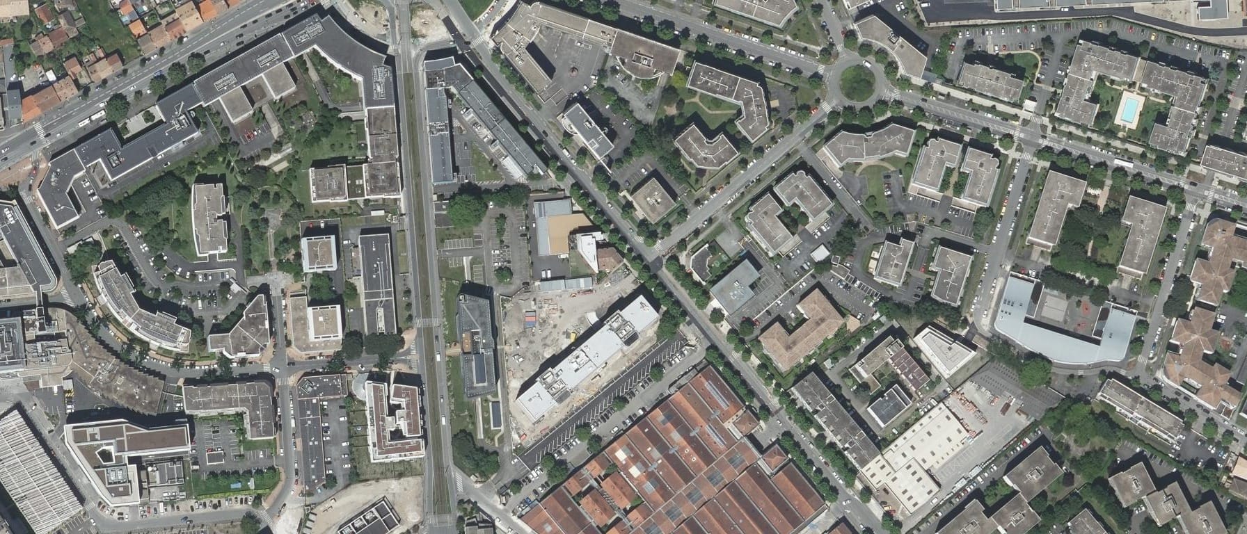Vue aérienne de ESME Sudria Bordeaux (33)