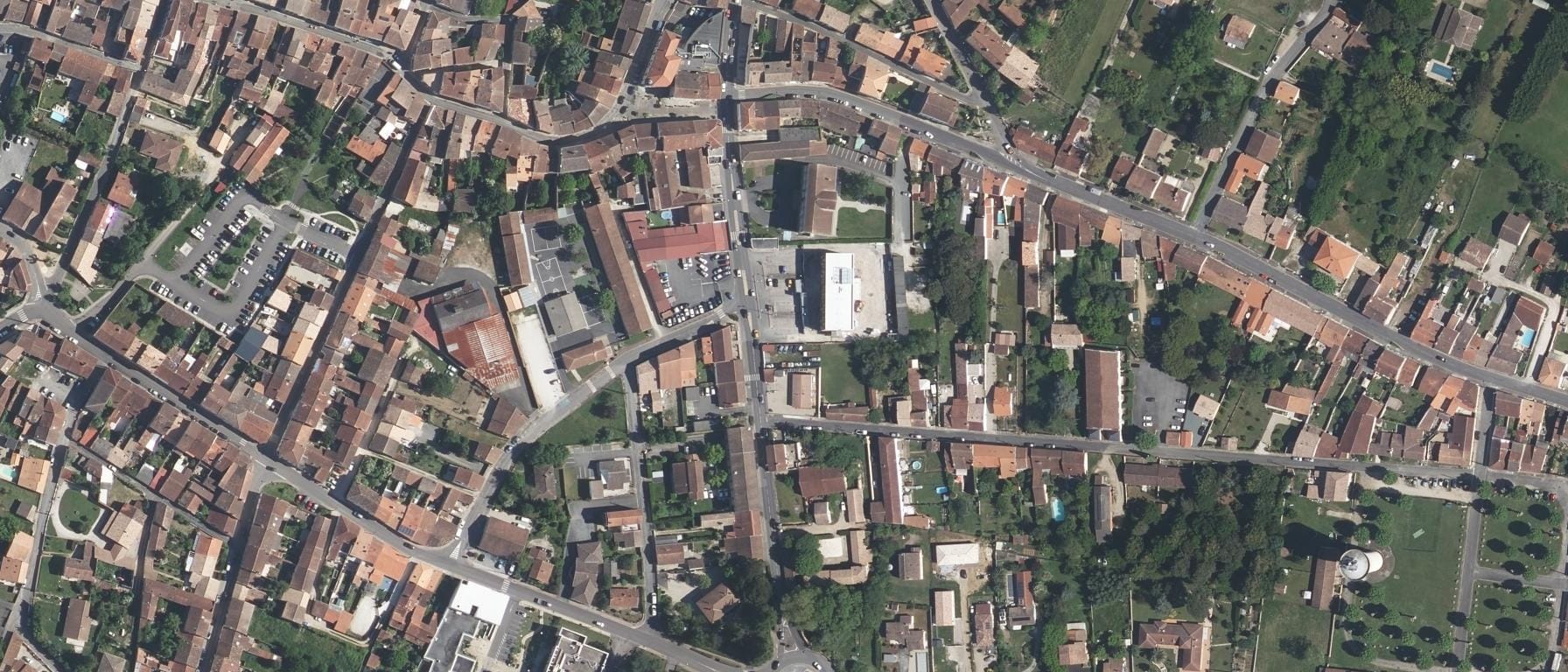 Vue aérienne de IFSI LESPARRE CROIX ROUGE FRANCAISE