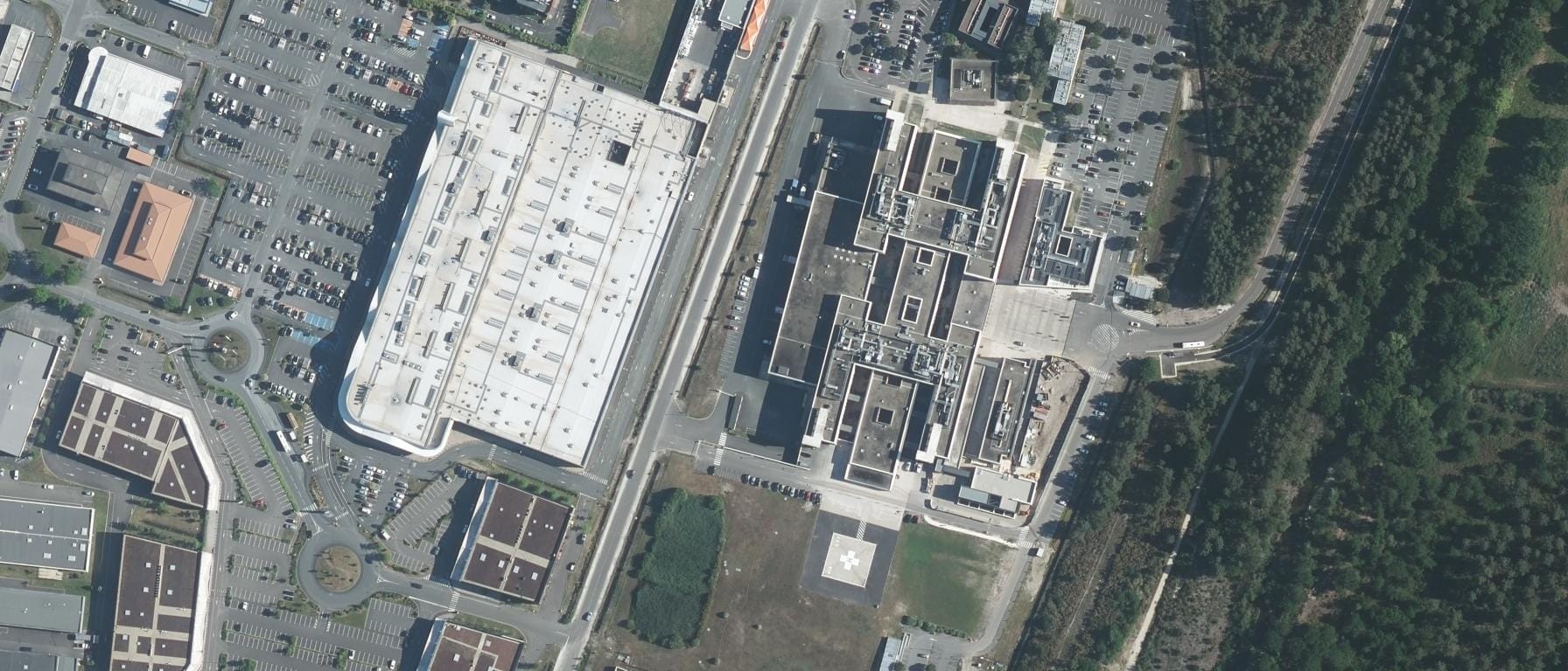 Vue aérienne de IFSI du CHU de Bordeaux - antenne d'Arcachon
