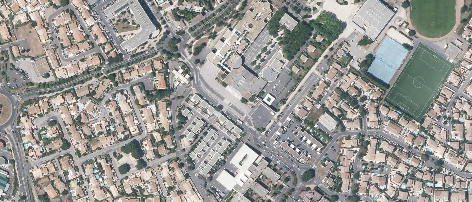 Vue aérienne de Lycée Auguste Loubatières