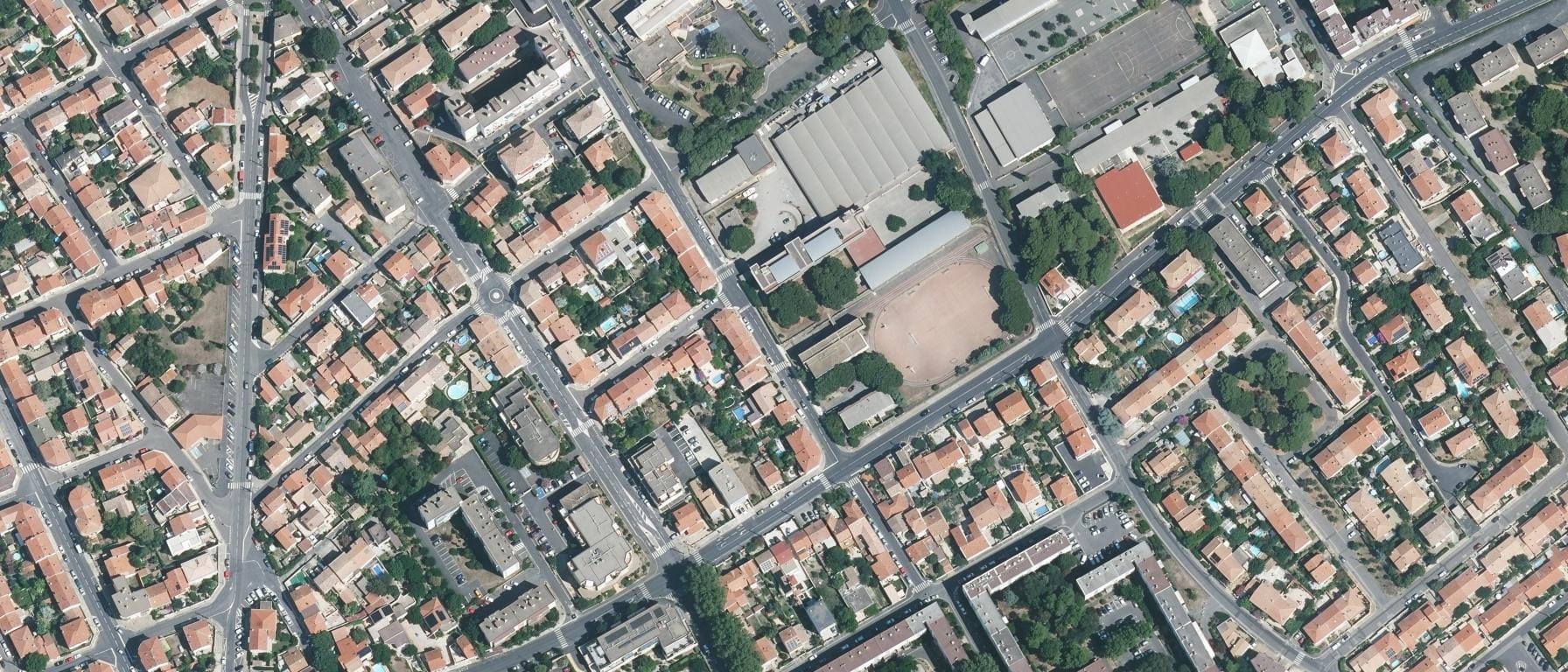 Vue aérienne de Lycée professionnel Jean Mermoz