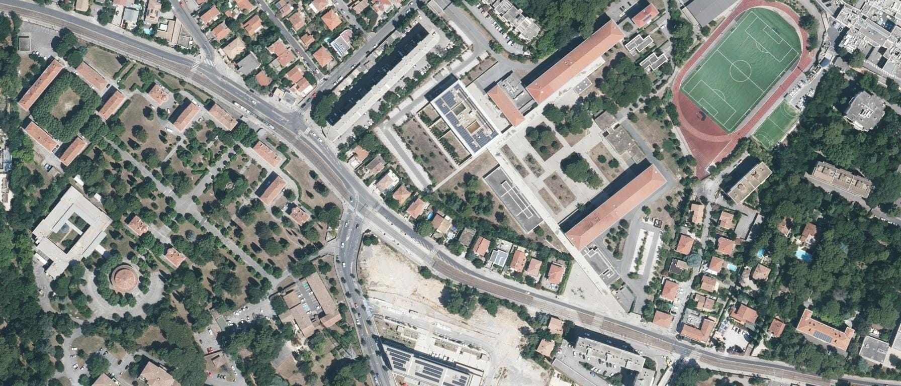 Vue aérienne de Lycée Jules Guesde