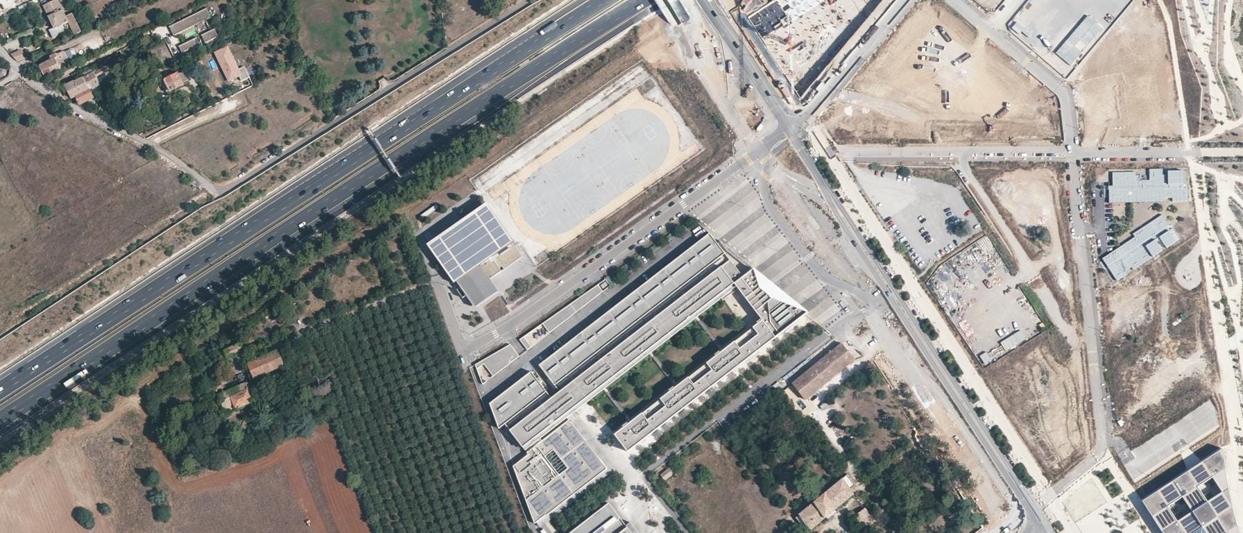 Vue aérienne de Lycée des Métiers Pierre Mendès France