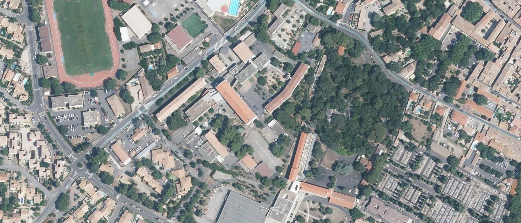 Vue aérienne de Lycée Jean Moulin