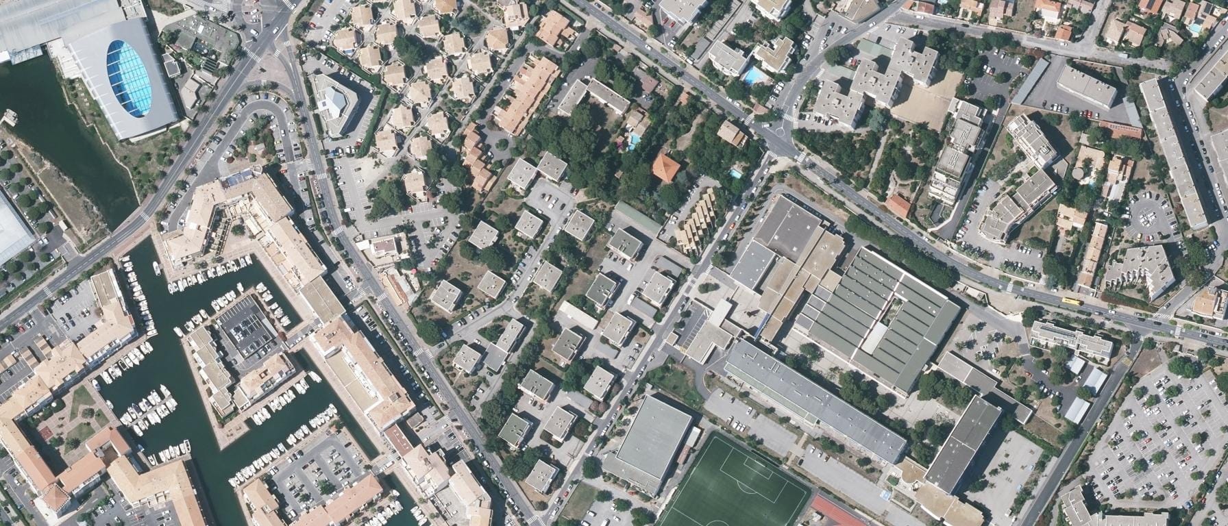Vue aérienne de Lycée Irene et Frederic Joliot Curie