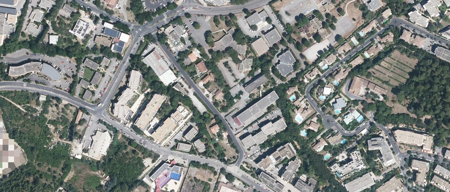 Vue aérienne de Institut National des Formations Notariales de Montpellier