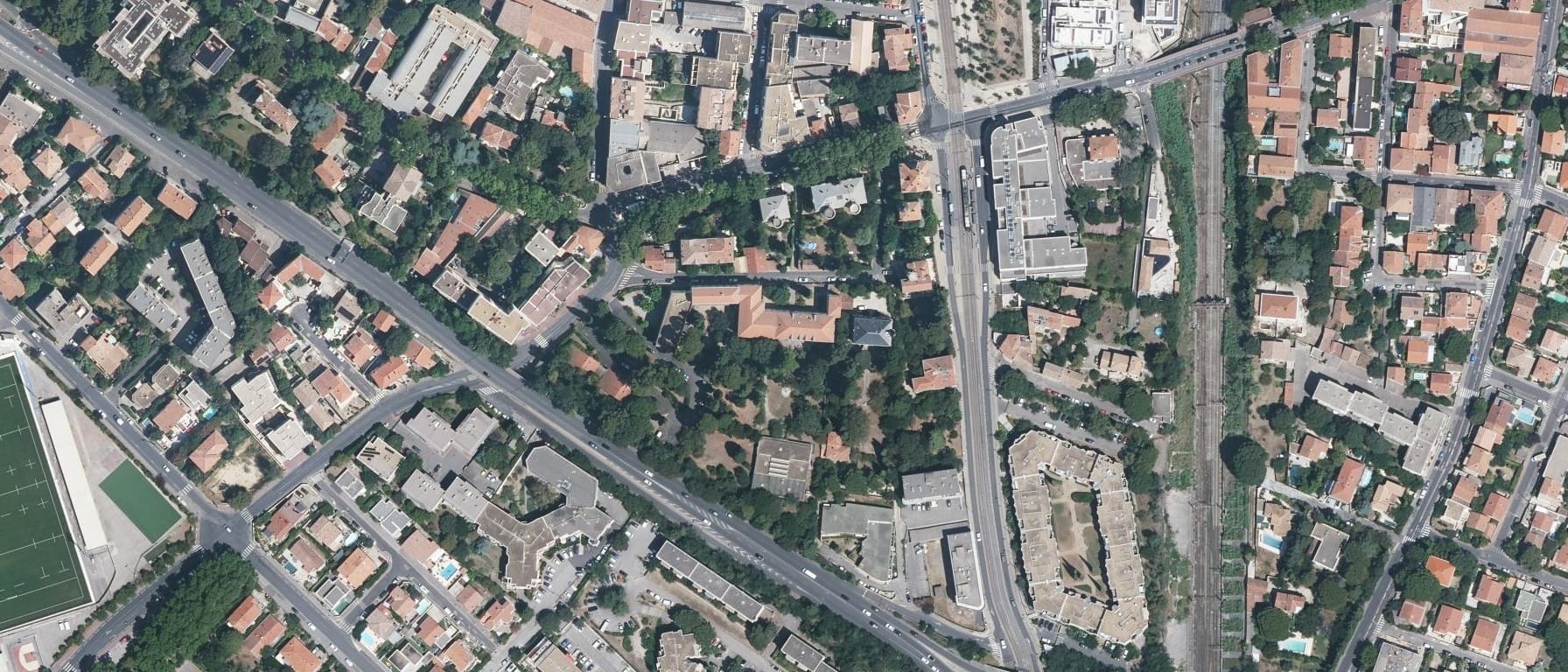 Vue aérienne de INSTITUT PROTESTANT DE THEOLOGIE, FACULTE LIBRE DE MONTPELLIER