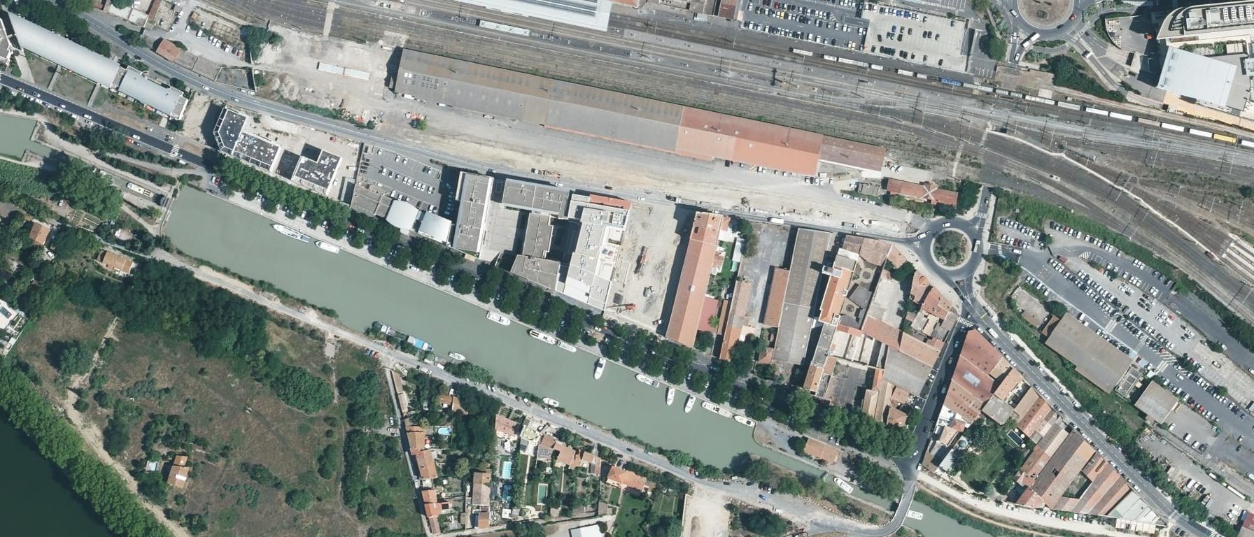 Vue aérienne de Lycée Ruffel (Béziers - 34)