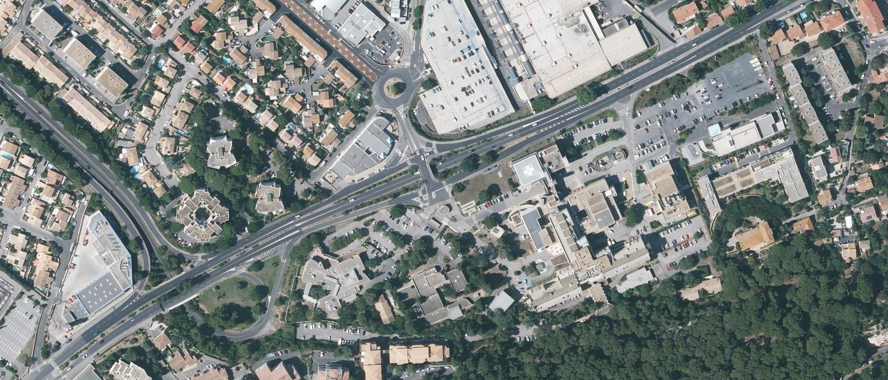 Vue aérienne de IFSI du CH du Bassin de Thau