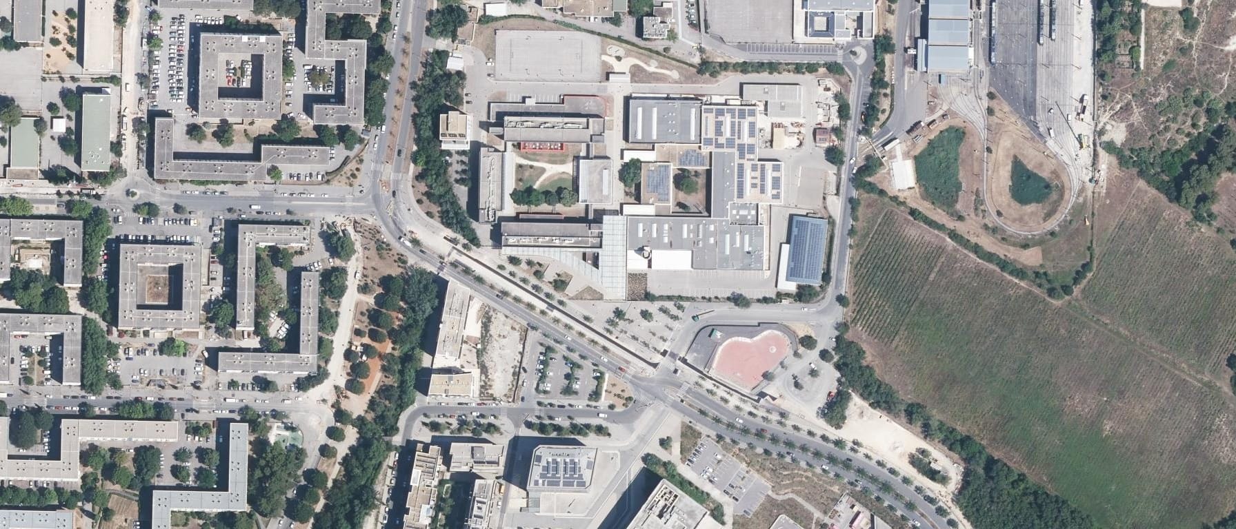 Vue aérienne de Lycée professionnel Leonard De Vinci