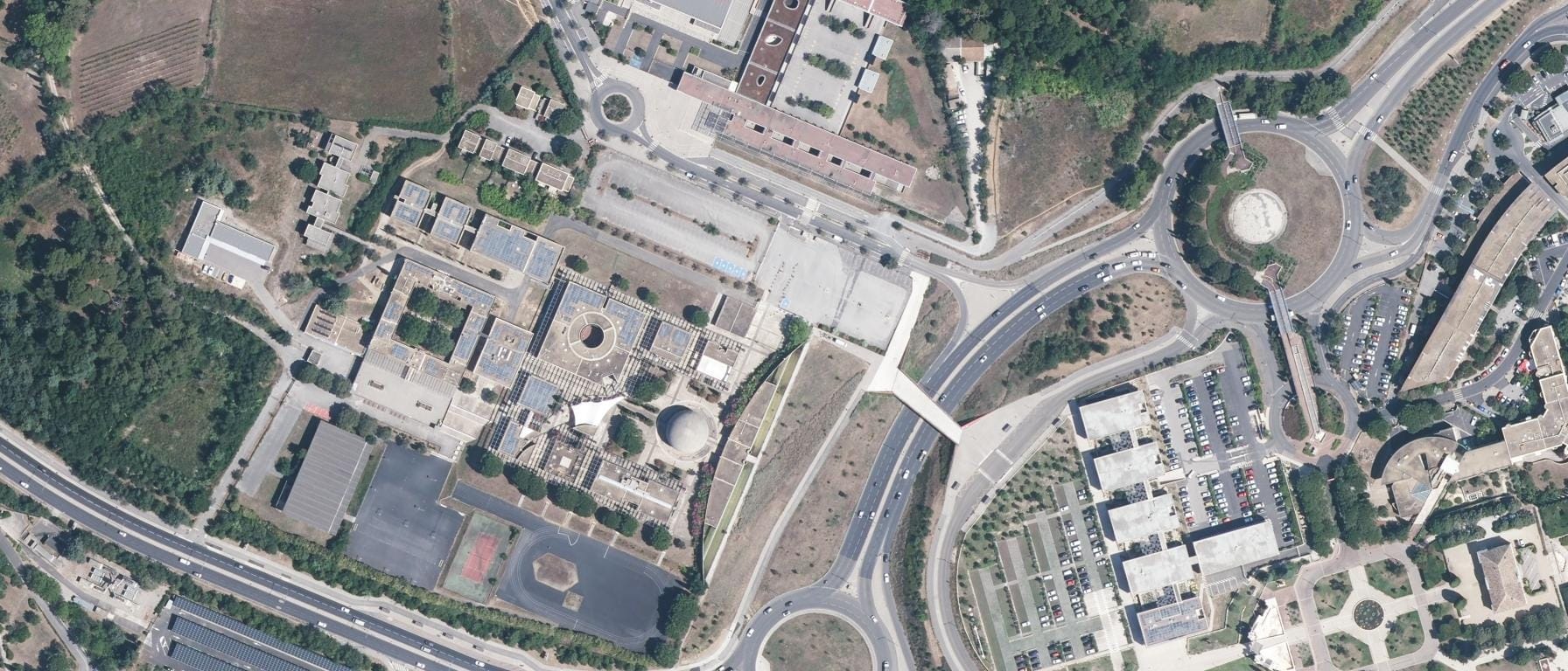 Vue aérienne de Lycée Jean Monnet