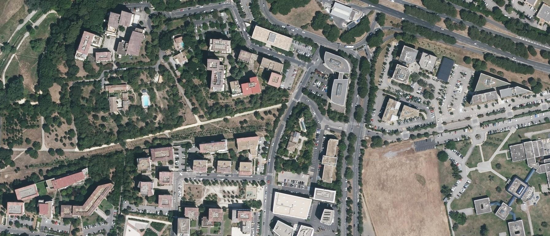 Vue aérienne de Lycée Georges Frêche