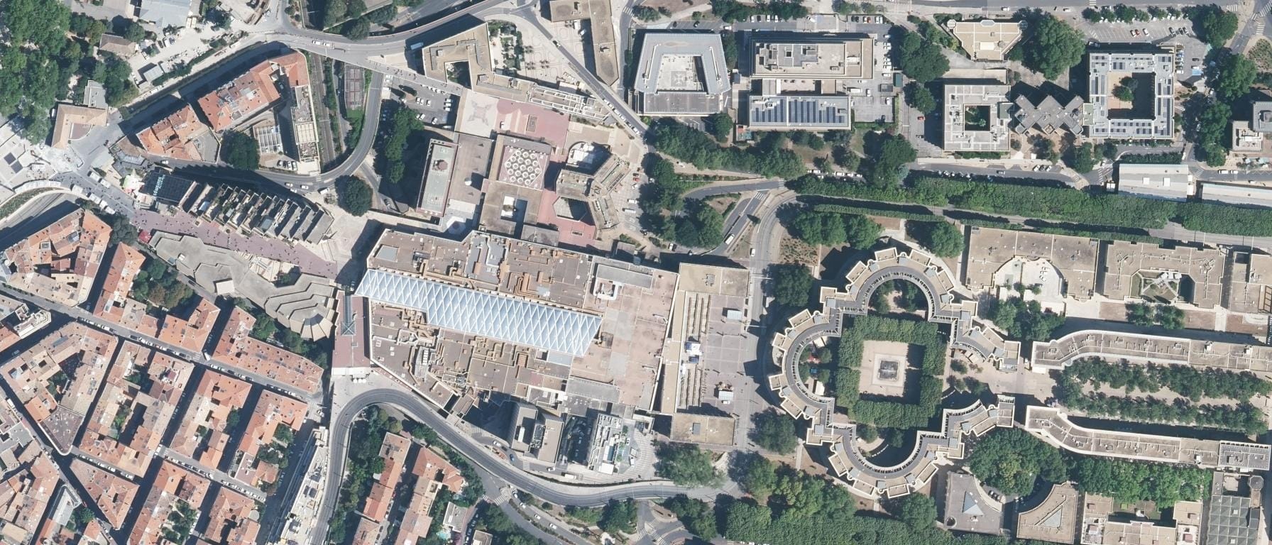 Vue aérienne de EPITECH - Campus de Montpellier (34)