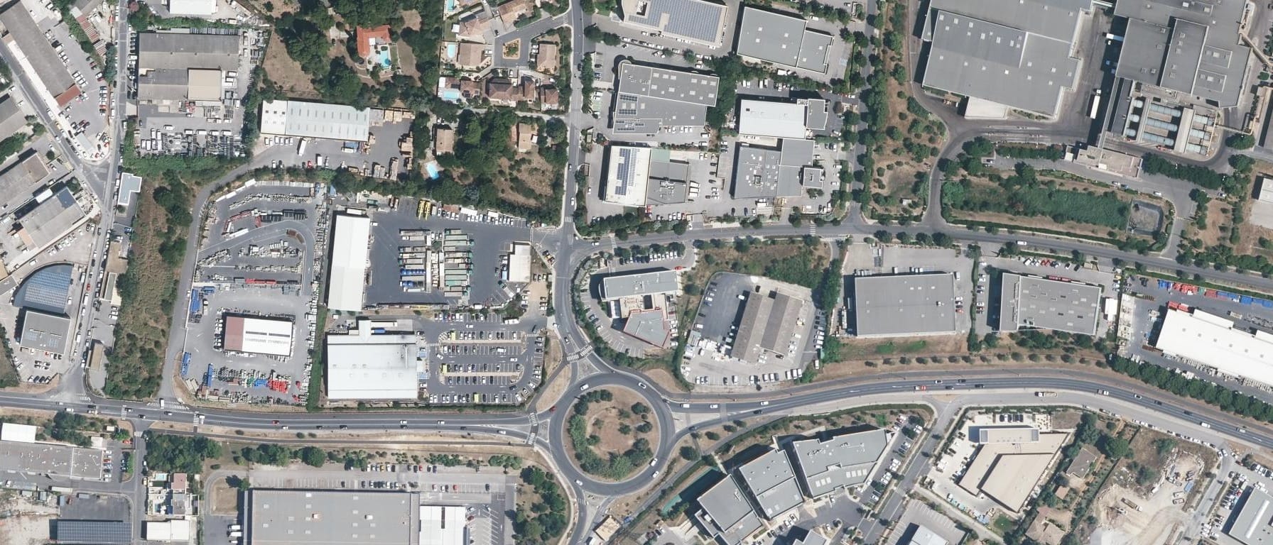 Vue aérienne de CFA Groupe Alternance Montpellier
