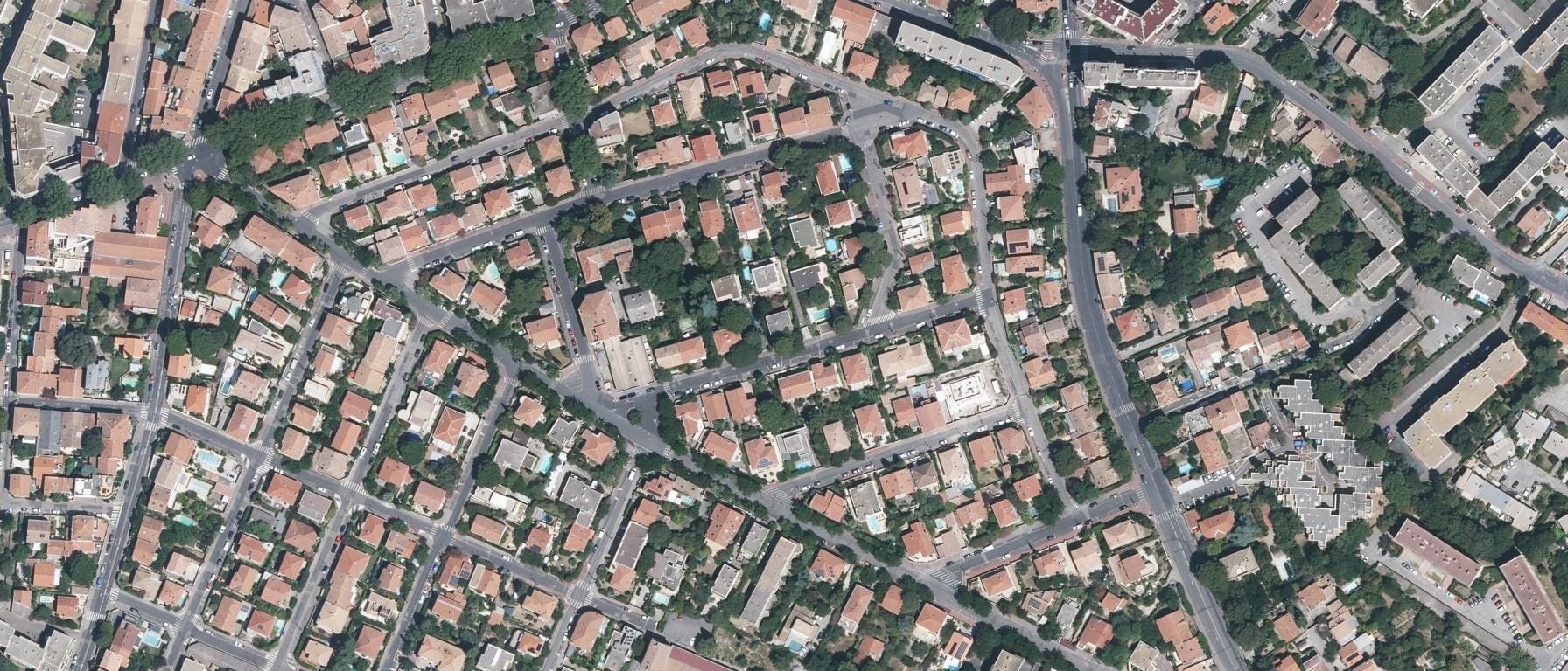 Vue aérienne de Etablissement d'enseignement supérieur privé MédiaSchool Montpellier (34)