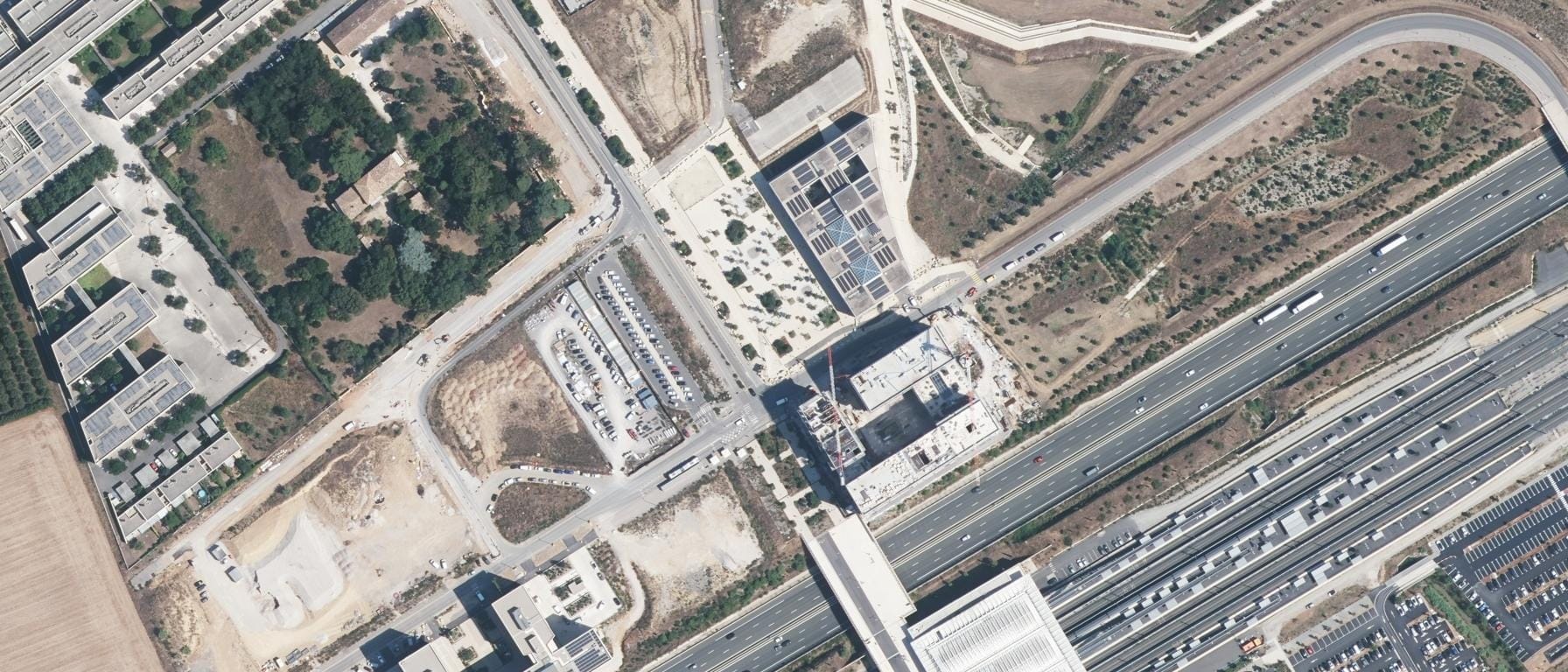 Vue aérienne de Montpellier Ynov Campus (34)