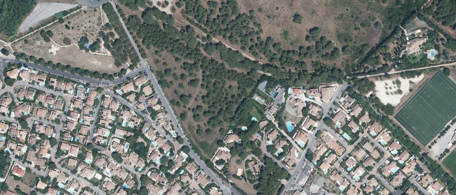 Vue aérienne de Ecole professionnelle privée de Académie d'art dentaire, St Jean de Védas