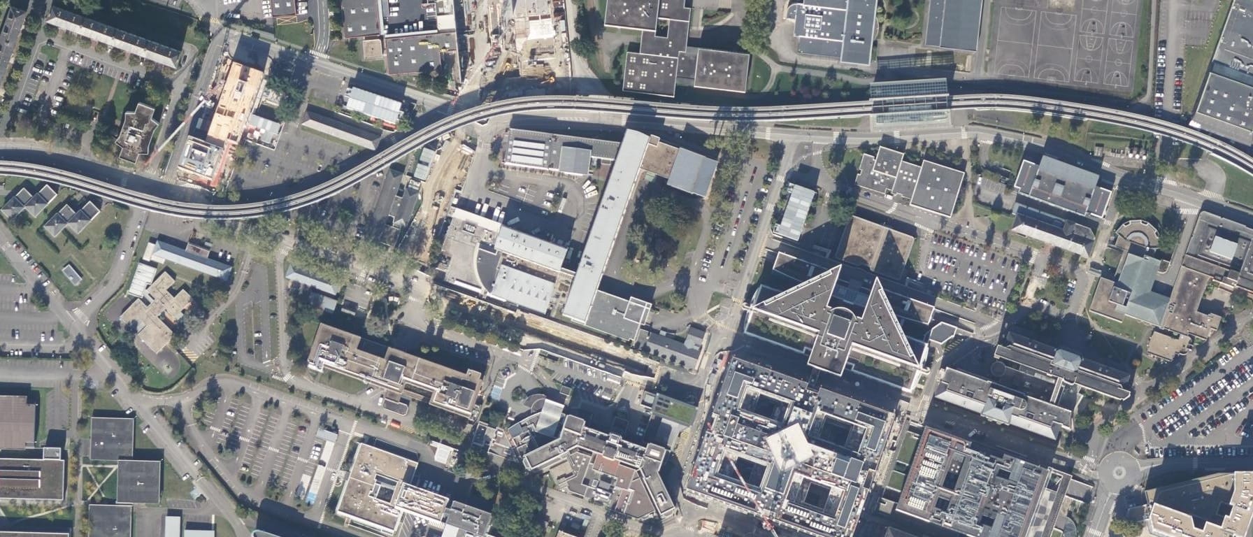 Vue aérienne de IFSI CHRU Rennes