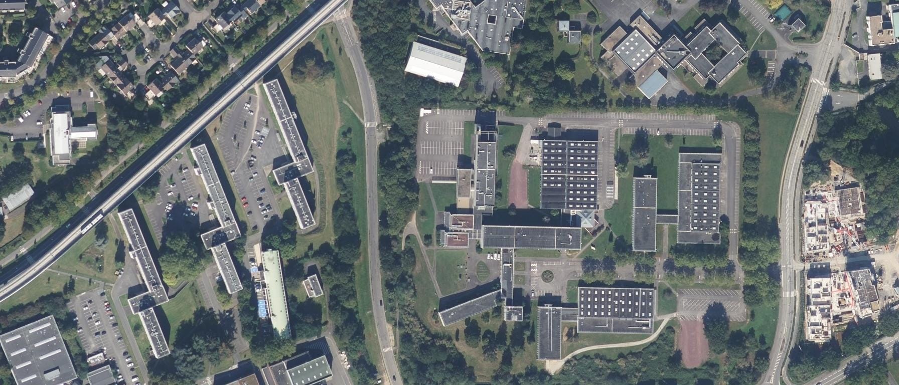 Vue aérienne de I.U.T de Rennes