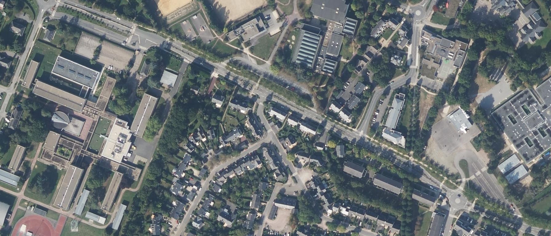 Vue aérienne de Lycée agricole Theodore Monod