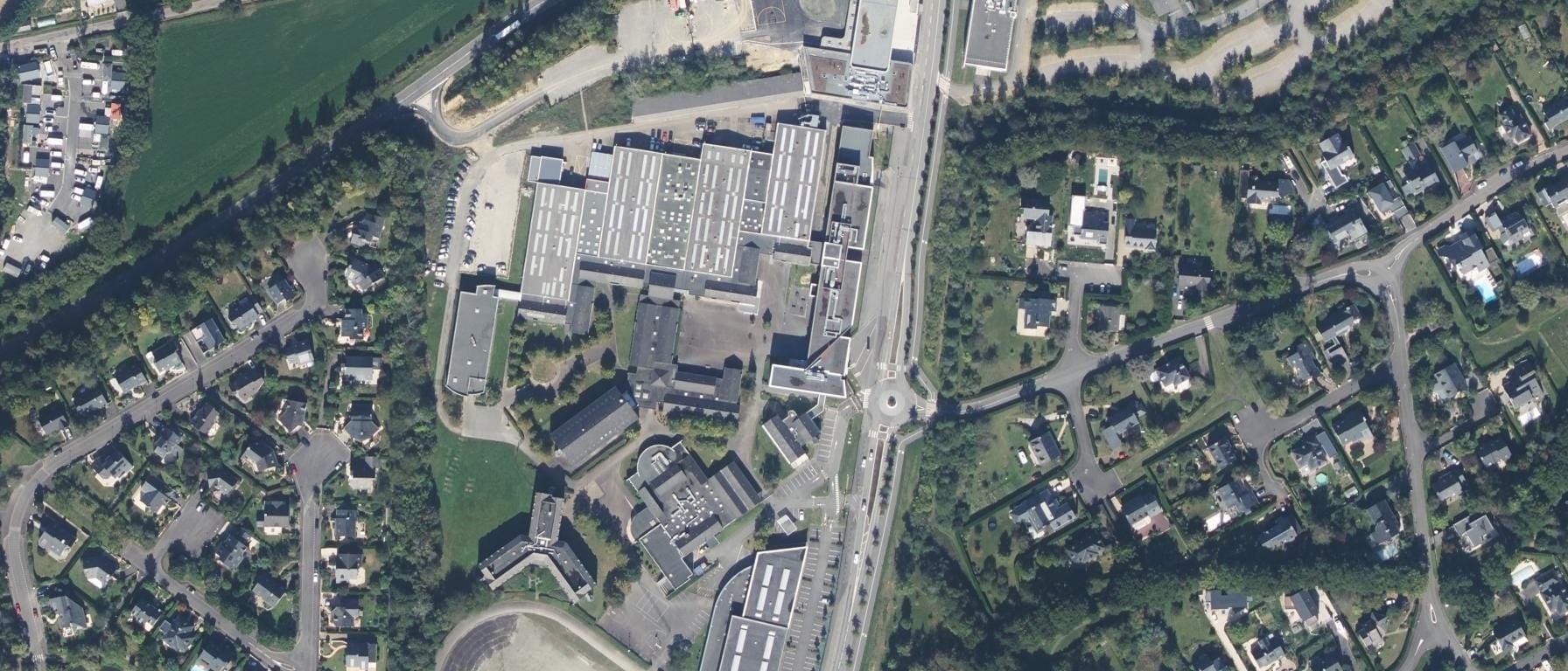 Vue aérienne de Lycée Frédéric OZANAM