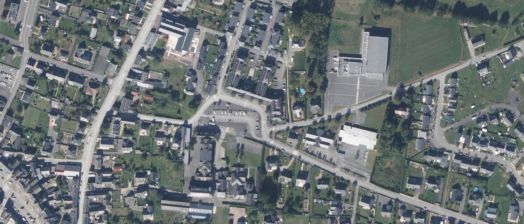 Vue aérienne de Lycée professionnel hôtelier Notre Dame