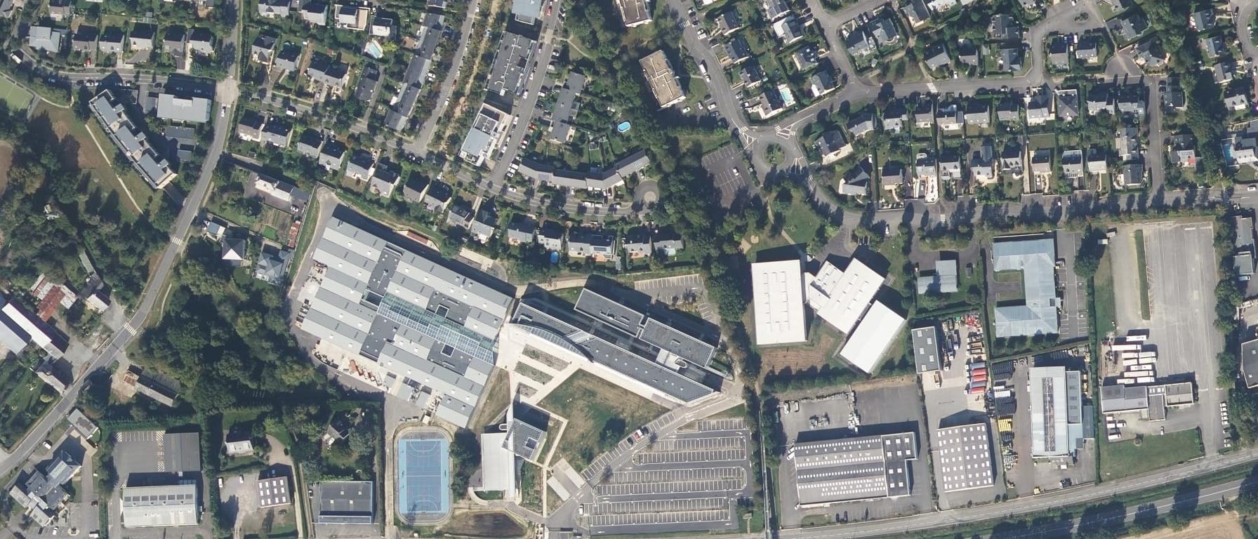 Vue aérienne de CFA BATIMENT D'ILLE ET VILAINE