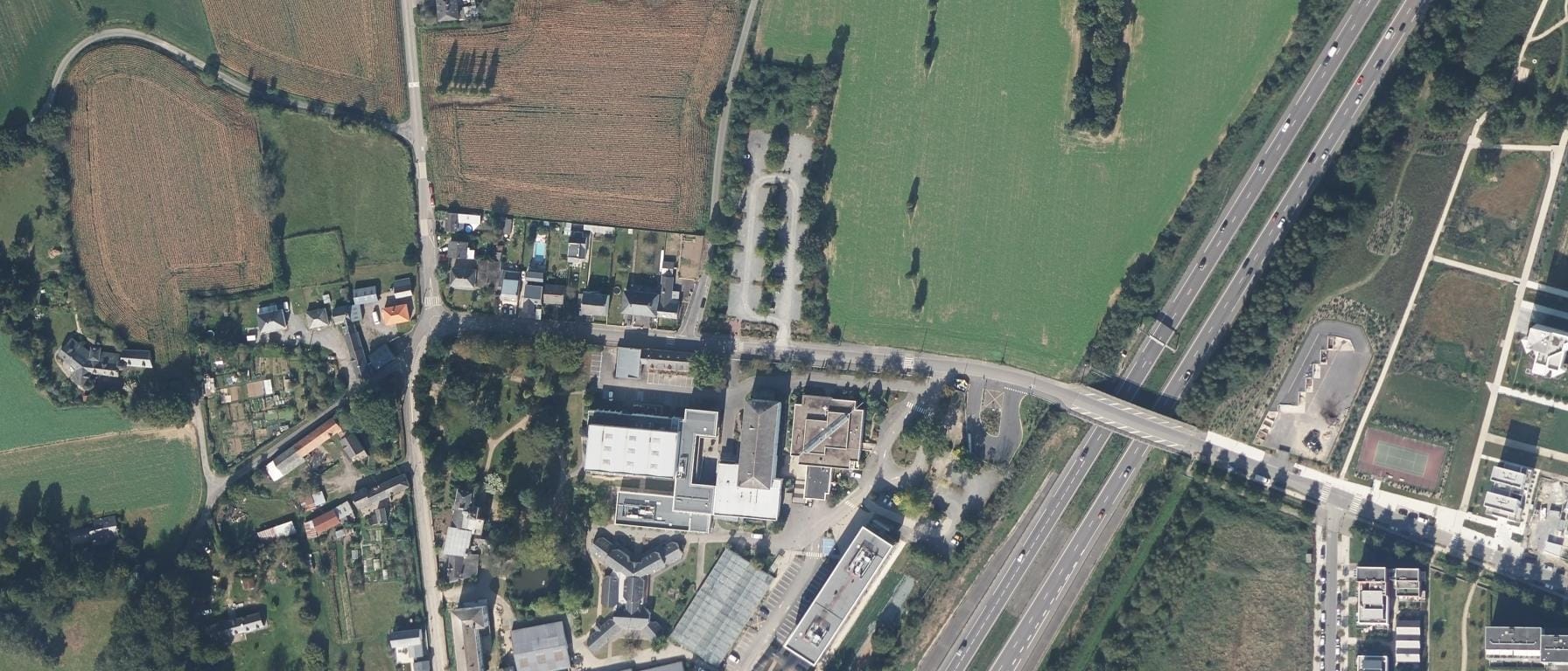 Vue aérienne de The Land