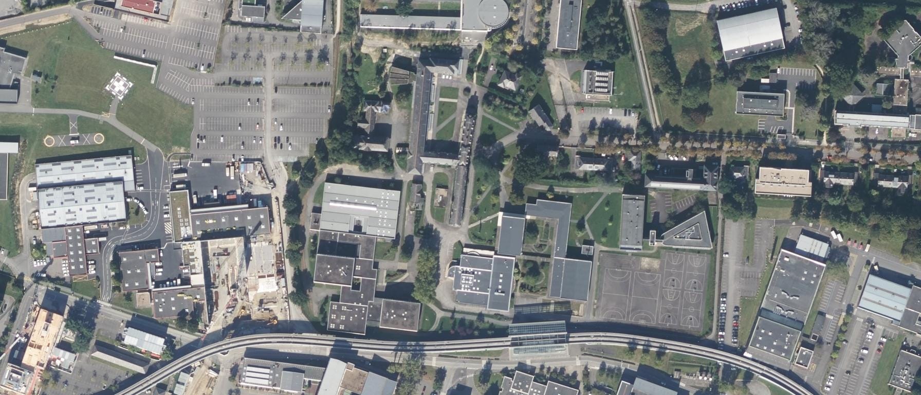 Vue aérienne de Lycée professionnel Coetlogon
