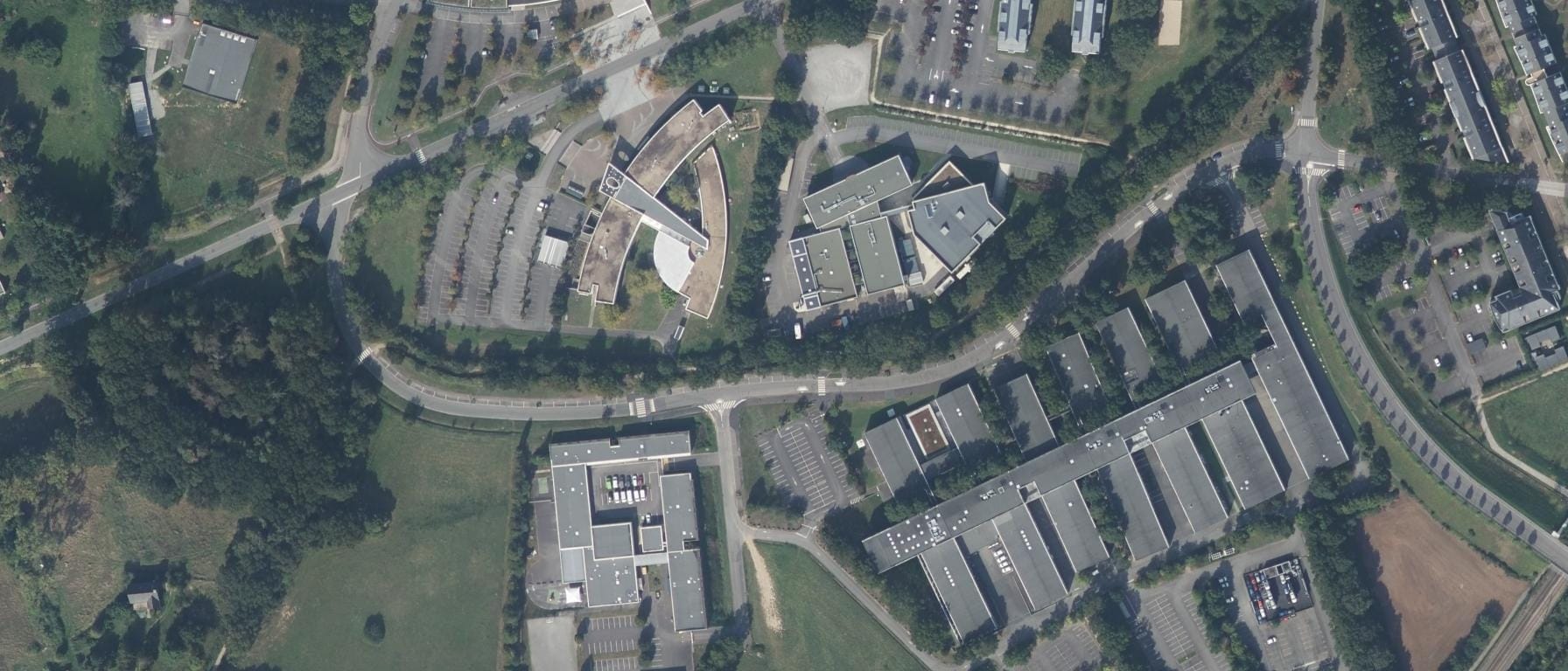 Vue aérienne de FACULTE DES METIERS, Campus de Ker Lann - CCI 35