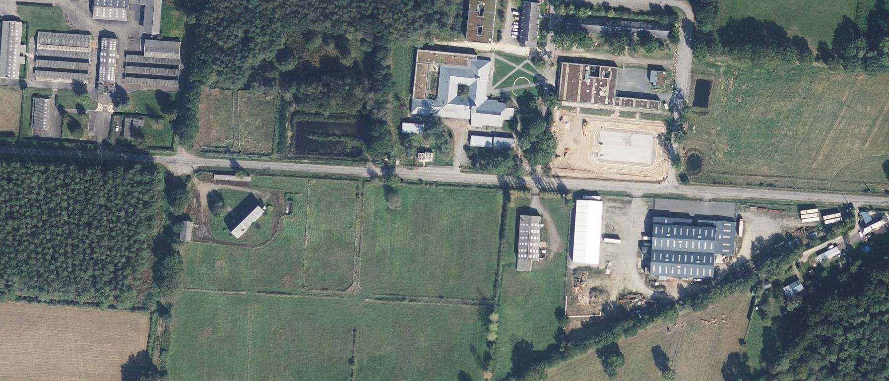 Vue aérienne de CTRE FORMATION APPRENTIS AGRIC LPA ST AUBIN DU CORMIER