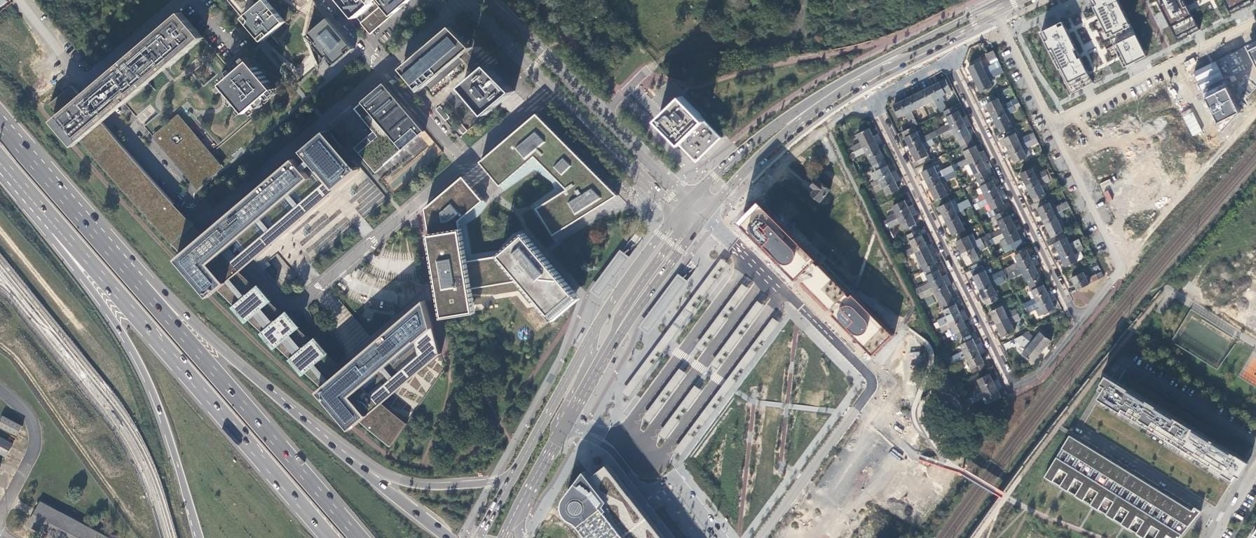 Vue aérienne de ESUP Rennes - Ecole Supérieure de Commerce et de Management (Saint-Jacques-de-la-Lande - 35)