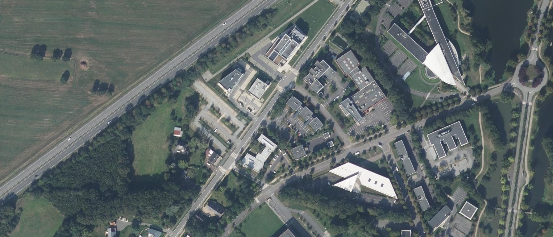 Vue aérienne de CFA PROMOTRANS - Site de Bruz (35-Ille-et-Vilaine)