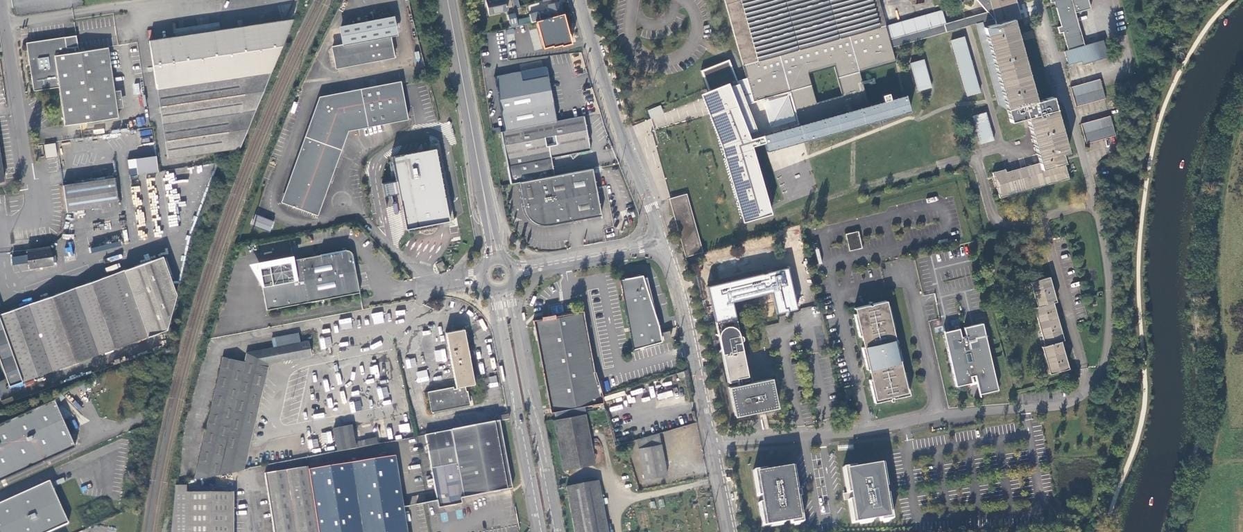 Vue aérienne de GRETA-CFA P. Mendès France Rennes