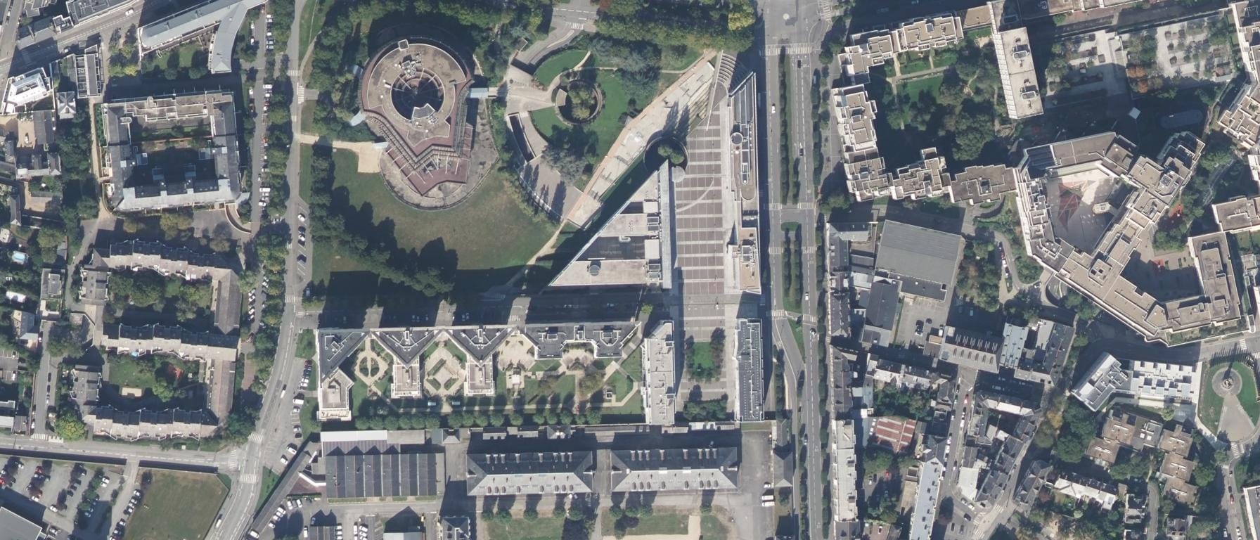Vue aérienne de Institut National des Formations Notariales (INFN) - SITE DE RENNES