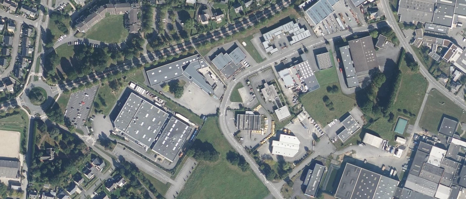 Vue aérienne de Pôle formation UIMM Bretagne - CFA de l'Industrie VITRE